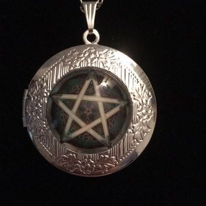 Pentagram Symbol Necklace 18”